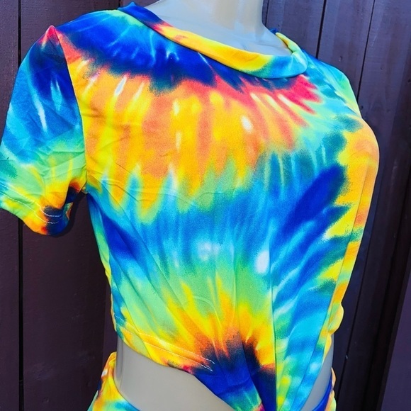 Tye-Dye Matching Set  [Blue Green] - Picture 7 of 10
